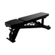 Troy Ladder Bench with Black Frame in Flat Position