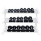 Body-Solid 5-50 lb Rubber Dumbbell Set