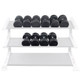 Body-Solid 55-75 lb Round Rubber Dumbbell Set