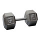 Body-Solid 75 lb Cast Iron Hex Dumbbell