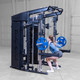 Body-Solid Free Weight Rack Station During Barbell Squat Exercise