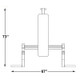 Inflight Fitness (5000) Olympic Bench - Footprint Dimensions