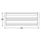 Inflight Fitness (5004) 2-Tier Dumbbell Rack - Footprint Dimensions