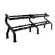 Troy 2-Tier Dumbbell Rack with Black Matte Finish