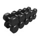 Troy 55-75 lb Rubber Dumbbell Set