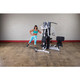 Body-Solid Multi-Station Weight Machine Outer Thigh Exercise from Low Pulley