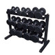 Body-Solid 3-Tier Home Dumbbell Rack w/ Optional Round Dumbbells