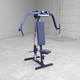 Body-Solid Plate-Loaded Pec Fly/Rear Delt Machine in Home Gym