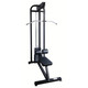 York Barbell (STS) Commercial Lat Machine - Black Frame Angled View