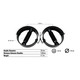 Troy VTX SupraBar Butterfly Tri-Bar Cable Attachment - Dimensions & Specifications