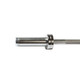 York Barbell 5' Hard Chrome Olympic Weight Bar - Sleeve Close View