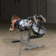 Body-Solid (OAS14) 14" Olympic Adapter on Home Leg Curl Machine
