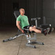 Body-Solid (OAS14) 14" Olympic Adapter on Home Leg Extension Machine