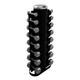 Troy VTX 3-25 lb Cast Iron Hex Dumbbell Set with Rack