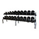 Troy Rubber Pro-Style Dumbbell Set & Rack