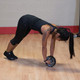 Body-Solid (BSTAB1) Ab Roller Wheel - Woman Exercising in Gym
