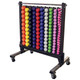 Body-Solid GDR500 Vinyl Dumbbell Set with Mobile Storage Rack