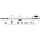 York (32010) Stainless Steel Needle Bearing Olympic Bar - Dimensions & Specifications