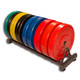 Body-Solid Horizontal Bumper Plate Rack with Optional Plates