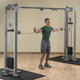 Body-Solid (SCC1200G) Cable Machine in Home Gym - Rear Delt Exercise