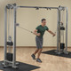 Body-Solid (SCC1200G) Cable Crossover Machine in Training Studio - Man Exercising