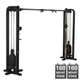 Body-Solid Dual Cable Machine Showing 160 lb Weight Stack Configuration