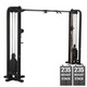 Body-Solid Adjustable Cable Crossover with 235 lb Weight Stack Setup