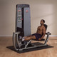 Body-Solid (DCLP-SF) Commercial Seated Leg Press & Calf Machine - Man Exercising