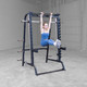 Body-Solid Series 7 Smith Machine/Half Rack - Leg Raise Exercise from Chin-Up Bar