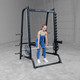 Body-Solid Series 7 Smith Machine/Half Rack - Smith Machine Back Row Exercise
