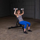 Body-Solid (SFID325B) Clubline Adjustable Bench - Incline Chest Press Exercise