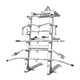 Troy VTX Cable Attachment Set & Rack - Silver Frame Color Front Angled View