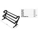 Troy VTX 2-Tier Rail Dumbbell Rack - Dimensions & Specifications