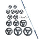 York Iso-Grip Steel Olympic Weight Set Components