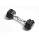 York 5 lb Rubber Hex Dumbbell