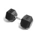 York 70 lb Rubberized Hex Dumbbell