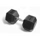 York 90 lb Hex Rubber-Encased Dumbbell