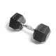 York 30 lb Hex Rubber Dumbbell