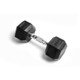 York 15 lb Rubber-Coated Dumbbell