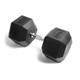 York Barbell 120 lb Rubber-Coated Dumbbell