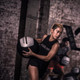 Dynamax 14" Standard Wall Ball - Woman Training in Fitness Center