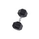 Body-Solid 45 lb Rubber Hex Dumbbell