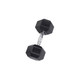 Body-Solid 35 lb Rubber Hex Dumbbell