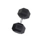 Body-Solid 85 lb Rubber Hex Dumbbell
