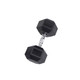 Body-Solid 50 lb Rubber Hex Dumbbell