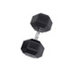 Body-Solid 75 lb Rubber Hex Dumbbell
