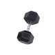 Body-Solid 65 lb Rubber Hex Dumbbell