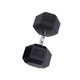 Body-Solid 105 lb Rubber Hex Dumbbell