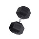 Body-Solid 120 lb Rubber Hex Dumbbell