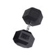 Body-Solid 115 lb Rubber Hex Dumbbell